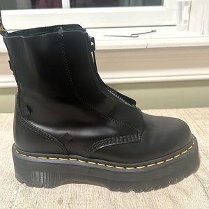 Dr. martens black women's chunky platform lug boot size 8.